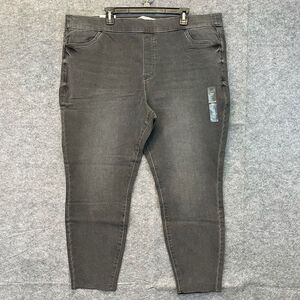 NWT SONOMA Jeans Women’s 22W Gray Comfortable Mid-Rise Jeggings Stretch Skylane